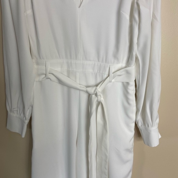 NWT Reiss Elsa Long Sleeve Wide Leg Jumpsuit White size 10 Bridal Wedding - Picture 5 of 12